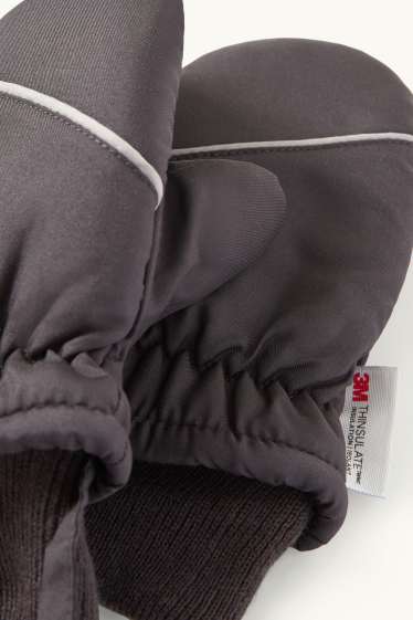 Unisexe - Moufles bébé - gris foncé