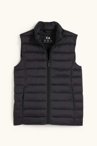 Women - Quilted gilet - black