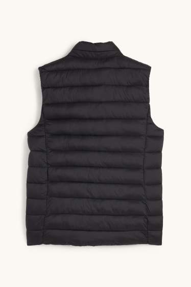 Women - Quilted gilet - black