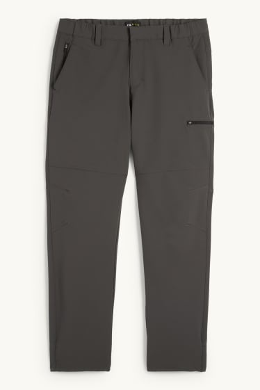 Men - Technical trousers - water-repellent - dark gray