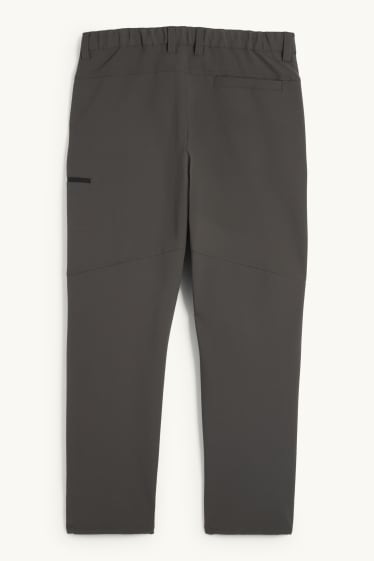 Men - Technical trousers - water-repellent - dark gray