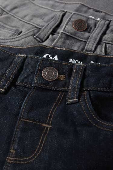 Bambini - Confezione da 2 - straight jeans - jeans termici - blu scuro / grigio