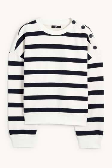 Dona - Dessuadora - de ratlles - blau/blanc