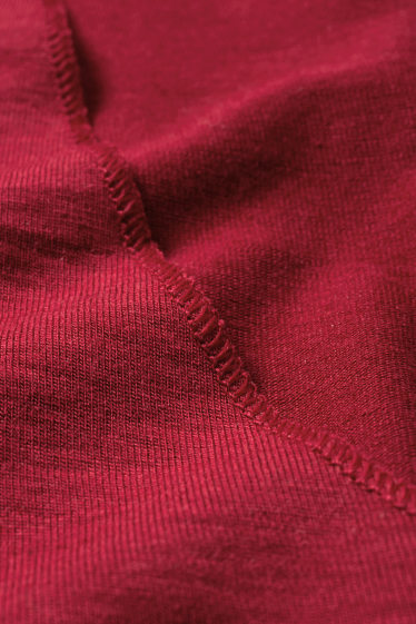 Dames - Ondershirt met kasjmiergehalte - donker rose