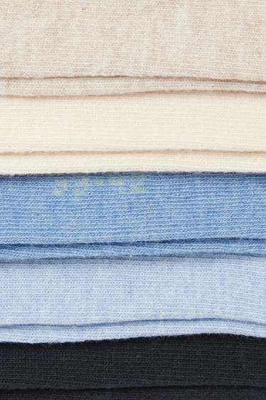 Damen - Multipack 5er - Sneakersocken - blau