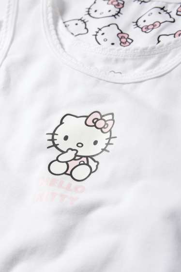 Kinder Mädchen - Multipack 2er - Hello Kitty - Singlet - weiss