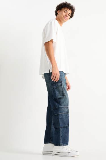 Hombre - Cargo jeans - vaqueros - azul oscuro