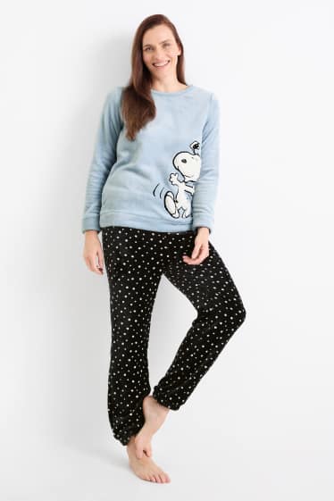 Dona - Pijama d’hivern - Snoopy - blau clar