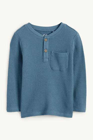 Enfants garçons - Haut à manches longues - bleu