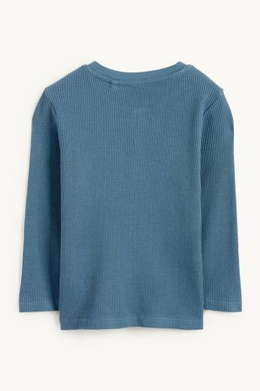 Enfants garçons - Haut à manches longues - bleu