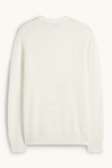 Home - Jersei - texturat - blanc