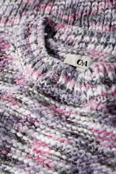 Dona - Jersei crop - estructurat - violeta clar