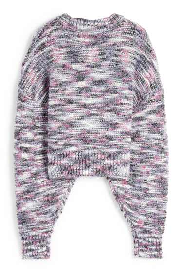 Dona - Jersei crop - estructurat - violeta clar