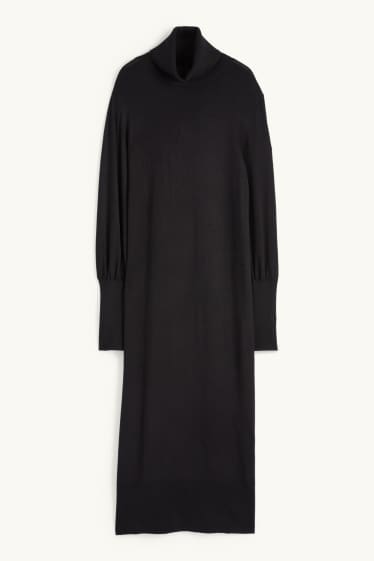 Donna - Vestito in maglia - nero