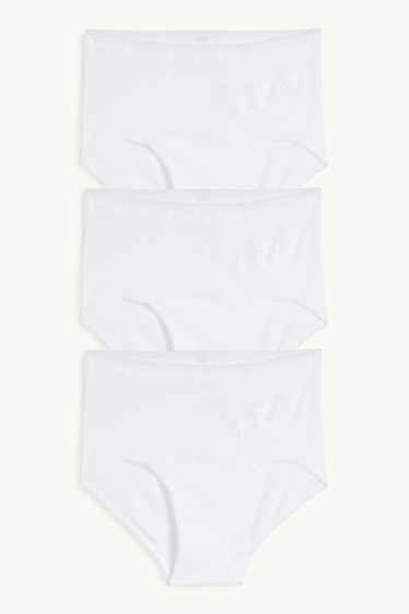 Women - Multipack of 3 - knickers - white