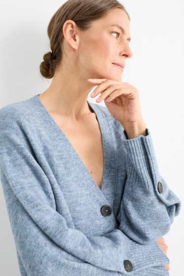 Damen - Strickjacke - hellblau
