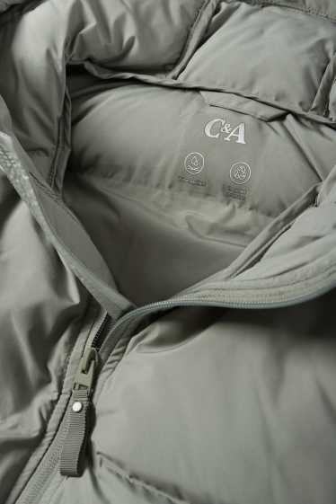 Dona - Jaqueta embuatada amb caputxa - impermeable - gris