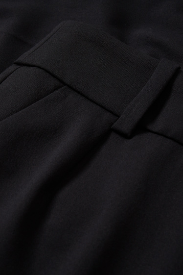 Women - Business trousers - high waist - wide leg - Mix & match - black