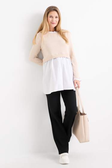 Femmes - Pantalon de grossesse en jersey - noir