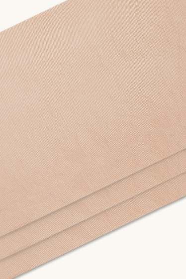 Damen - Multipack 3er - Feinsöckchen - LYCRA® - 20 DEN - braun