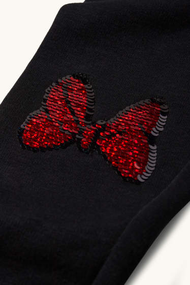 Kinder Mädchen - Minnie Maus - Thermoleggings - schwarz