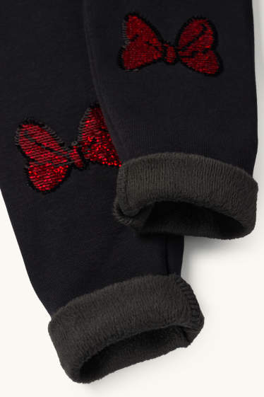 Kinder Mädchen - Minnie Maus - Thermoleggings - schwarz