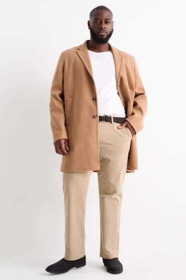 Herren - Chino mit Gürtel - Regular Fit - beige