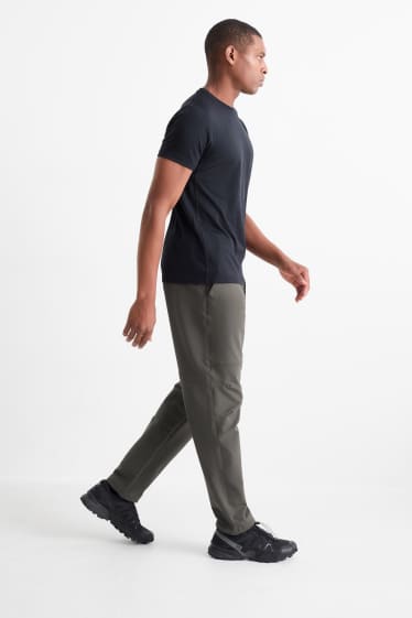Men - Technical trousers - water-repellent - dark gray