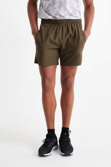 Hommes - Short de sport - vert foncé