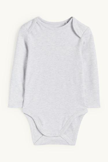 Unisex - Eisbär - Strampler-Set - 2 teilig - hellgrau
