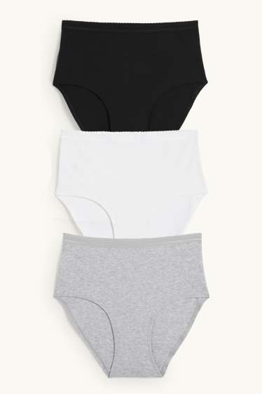 Damen - Multipack 3er - Slip - schwarz