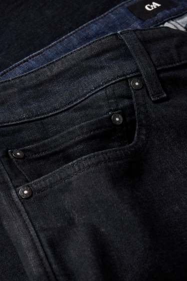 Pánské - Slim tapered jeans - džíny - tmavošedé