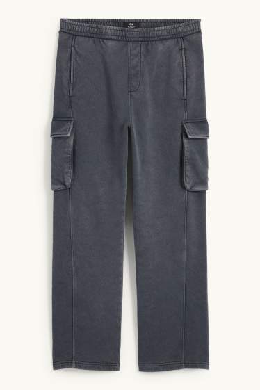 Herren - Cargo-Jogginghose - grau