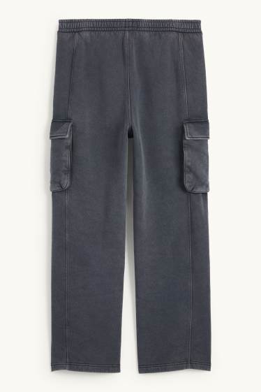 Herren - Cargo-Jogginghose - grau