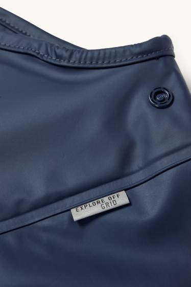 Kinder Buben - Regenhose - wasserdicht - dunkelblau