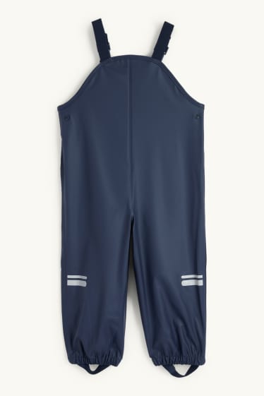 Kinder Buben - Regenhose - wasserdicht - dunkelblau