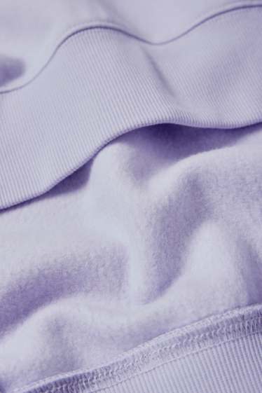Bărbați - Bluză de molton supradimensionată - violet deschis