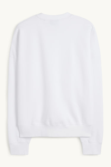 Home - Dessuadora oversized - blanc