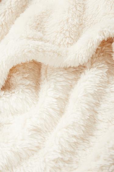 Damen - Winter-Pyjama - Micky Maus - hellbeige