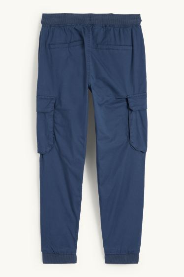 Kinder Jungen - Thermo-Cargohose - dunkelblau