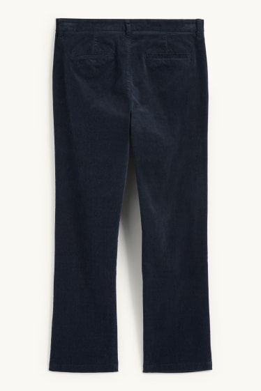 Home - Pantalons de pana - regular fit - blau fosc