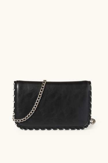 Dames - Schoudertas - imitatieleer - zwart