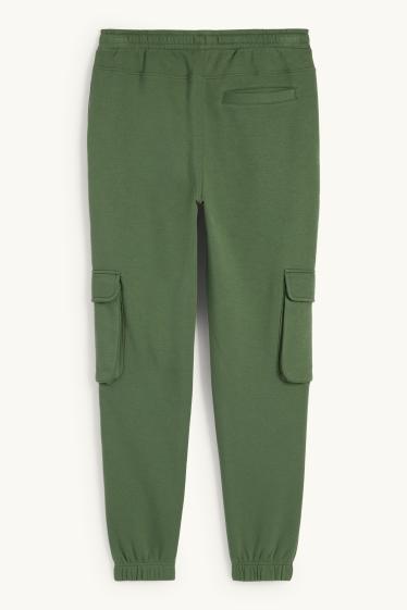 Herren - Cargo-Jogginghose - grün