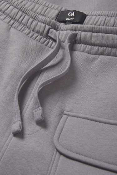 Heren - Cargo-joggingbroek - grijs