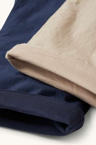Nen - Paquet de 2 - pantalons tèrmics - blau/beix