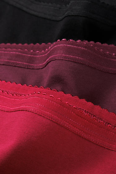 Donna - Confezione da 3 - slip - porpora
