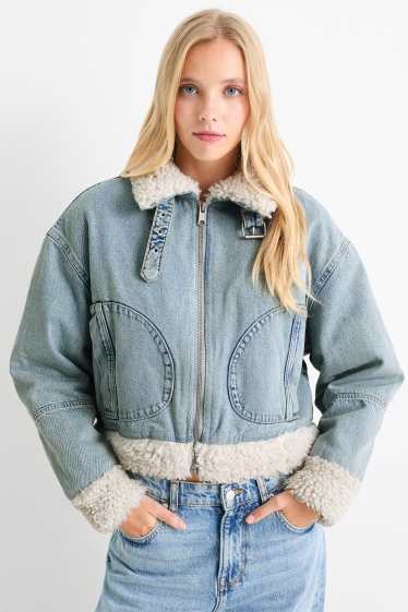 Femei - Jachetă din denim - denim-albastru deschis