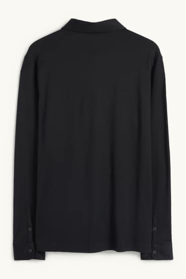 Herren - Poloshirt - schwarz