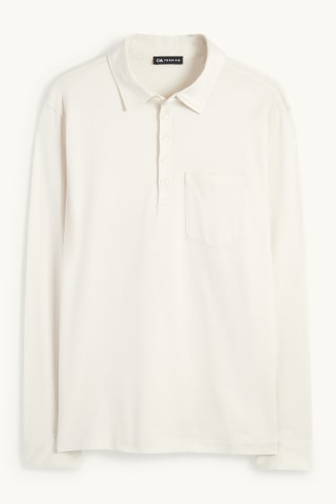 Herren - Poloshirt - hellbeige