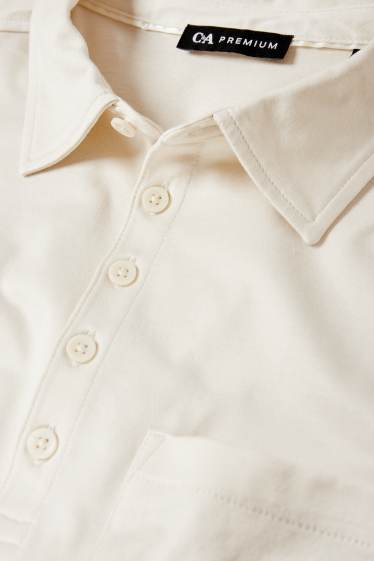 Herren - Poloshirt - hellbeige